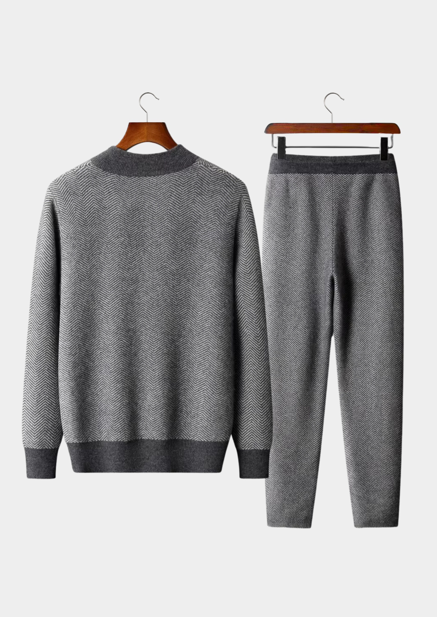 PURE EXTRA-FINE MERINO WOOL PATTERNED SET