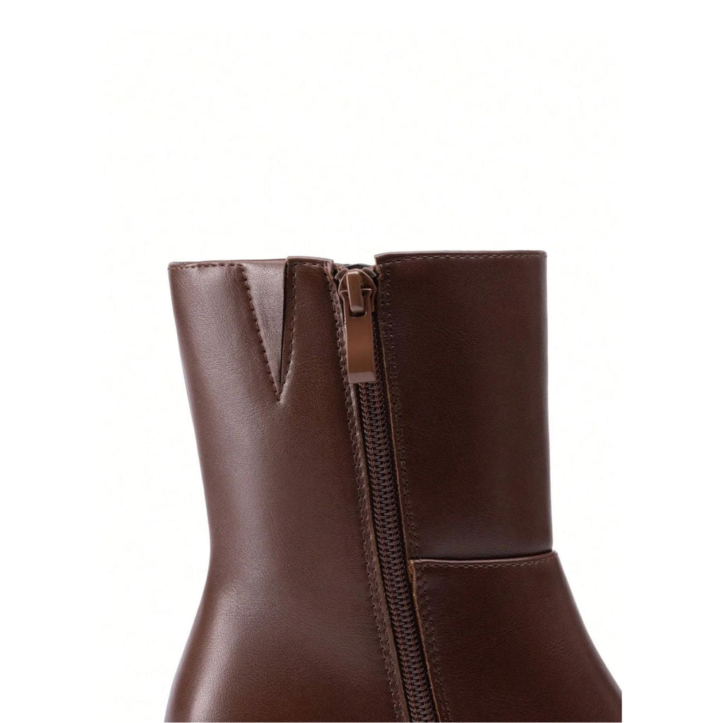 Chunky Heel Ankle Boots