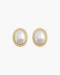 Radiance Oval Pearl Studs