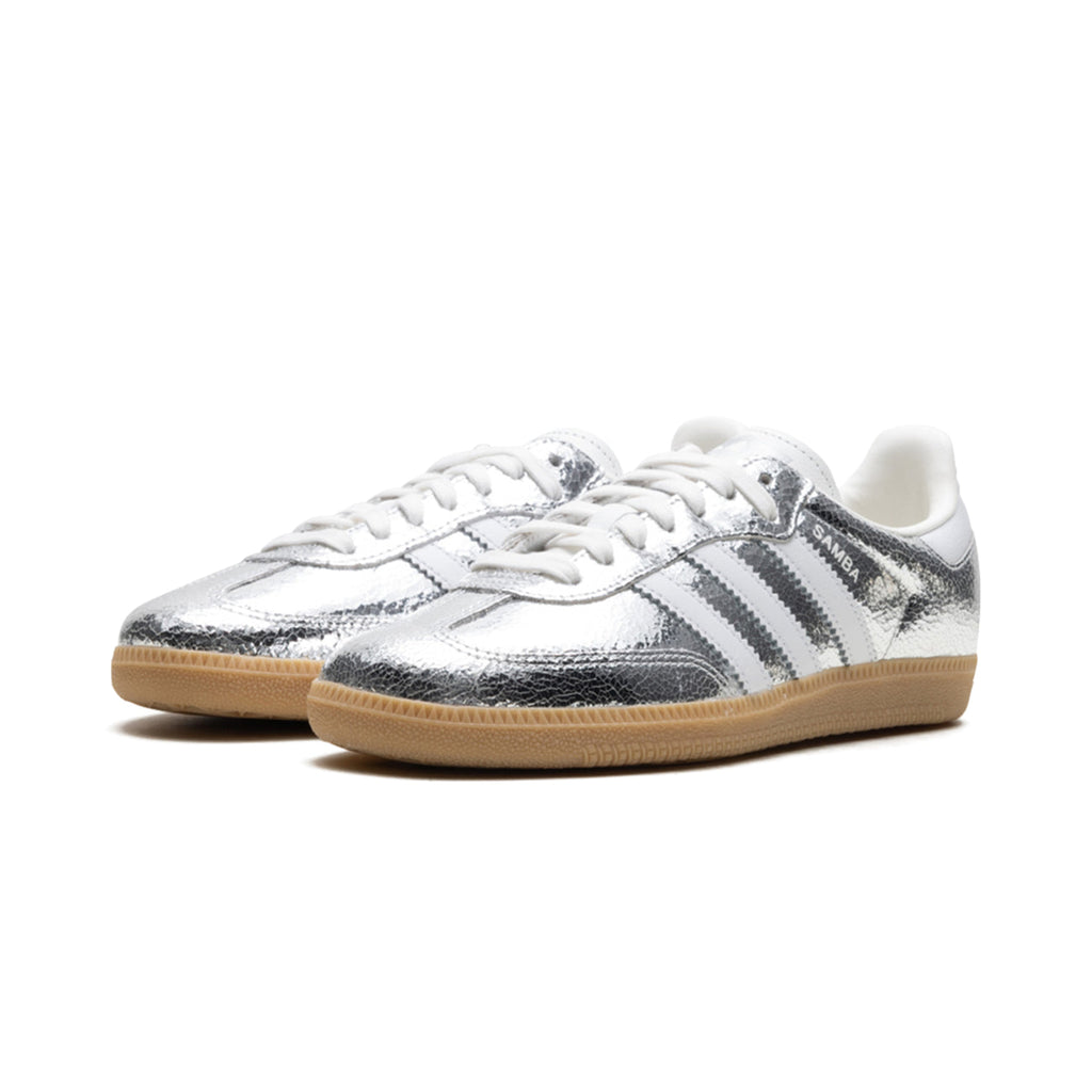 Samba OG "Silver Metallic Cracked Leather"