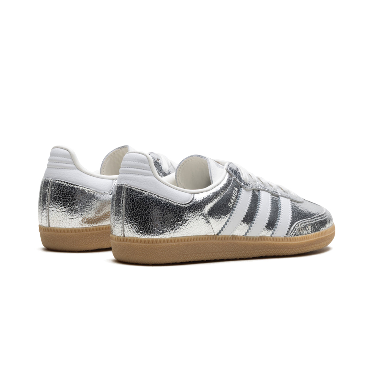 Samba OG "Silver Metallic Cracked Leather"