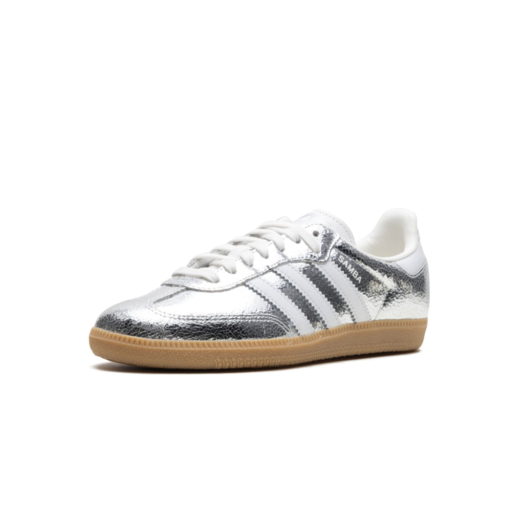 Samba OG "Silver Metallic Cracked Leather"