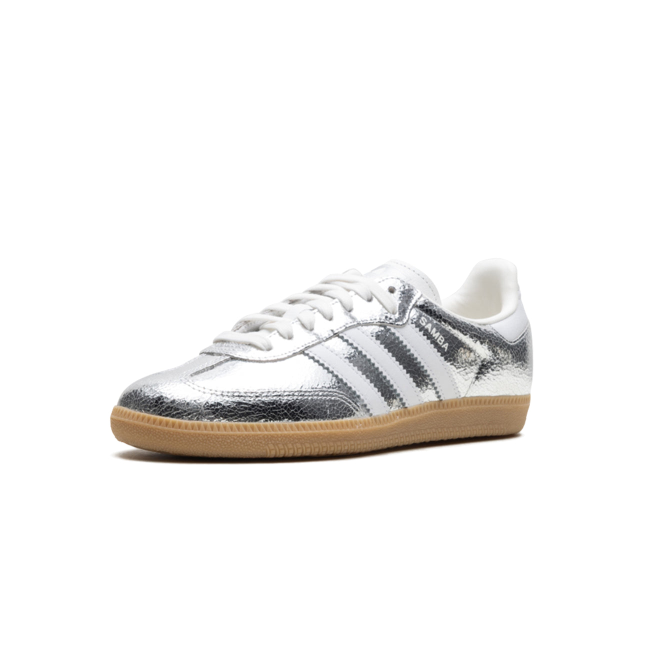 Samba OG "Silver Metallic Cracked Leather"
