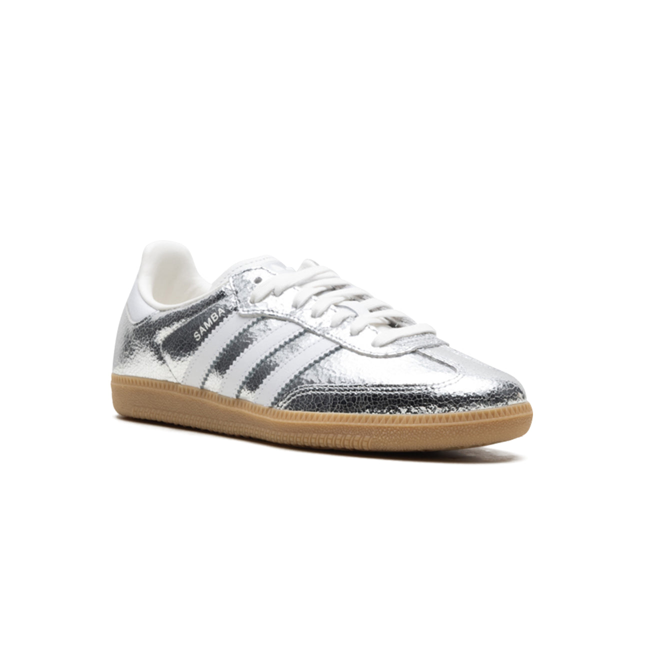 Samba OG "Silver Metallic Cracked Leather"